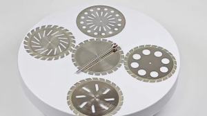 Dental Lab Diamond Cutting Plaster Gypsum Disc Double Sided 45mm with 1 PC Mandrel