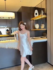 MIMI SHOP ชุดนอนกระโปรง ชุดนอนเเซ่บๆ ชุดนอนบางๆ 💖 สายเดี่ยว พร้อมจัดส่ง M-522