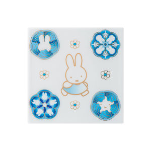 Miffy | Miffy Sóng Xanh Hoa Sứ Nghệ Thuật Ngói 10Cm Cảnh Đức Trấn Gốm Sứ Dễ Thương Bạn Bè Hoa Huy Chương Cổ Điển Trang Trí Nhà Quà Tặng