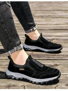 Giày Chạy Bộ Bằng Vải Nhung YRZL Dành Cho Nam Thoáng Khí Thấm Mồ Hôi Nhẹ Giày Đi Bộ Đường Dài Dành Cho Cắm Trại Ngoài Trời Chạy Bộ Giải Trí Leo Núi