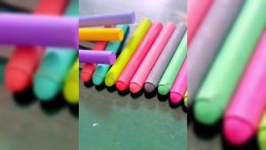 Dustless Chalk for Kids: 15pcs Non-Toxic Sidewalk Chalk Set