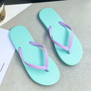 Casual Womens Bathroom Thong Slippers Beach-Ready Flat Heel PVC Upgraded Summer Sandals Breathable Waterproof Summer Shoes
