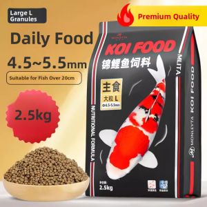 MONLEYTA | Gold Carp Fish Feed Small Particles Aquatic观赏 Fish Food For Red Grass Koi Carp Special Use Fish料 Feed Supplement