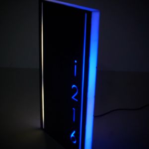 Nomor Rumah Akrilik Nyala Led / Slim Box Nomor Rumah Acrylic Led