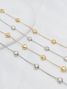 Phụ Kiện Vòng Tay Bằng Dây Chuyền DIY Mặt Dây Chuyền Hình Ngôi Sao Trái Tim Vòng Cổ Vòng Tay Hoa Tai Dây Chuyền Rời