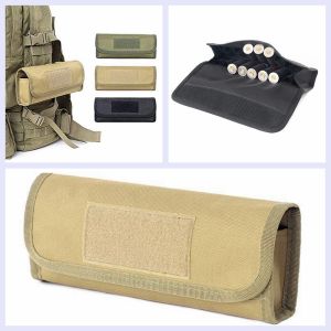 18รอบผู้ถือกระสุนยุทธวิธีกระเป๋าล่าสัตว์ปืนอัดลมยิง MOLLE เอวกระเป๋า12/20วัดกระสุนปืนลูกซองตลับกระสุน