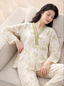 MiiOW | Cotton Summer Breastfeeding Sleepwear With Padding Home Clothing