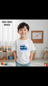 Baju Kaos Anak KEDUA Lengan Pendek/Kaos FASHION Anak/Atasan Anak Usia 2-10 Tahun/Kaos DISTRO ANAK
