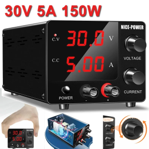 DC Lab 30V 5A 150W Adjustable Power Supply Unit Bench Switch Laboratory Power Supply Voltage Regulator Power Bank Source Repair