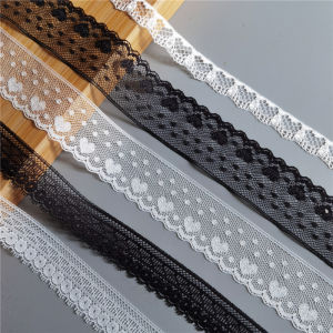 Black Lace Trim Clothing Accessories Thin Ultra-Fairy Transparent Gauze Belted Home Fabric Curtains Doors And Accessories