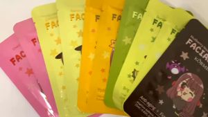 【ARK】Fruit Cartoon Girl Facial Sheet Mask Whitening Soothing Masker Muka Korea KO008