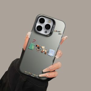 เคสโทรศัพท์แบบมีขาตั้งสำหรับ Apple 16/15promax 14 รุ่นใหม่ 13 คู่ 12mini 15plus 11pro สำหรับผู้หญิง XSmax กันกระแทก XR 8