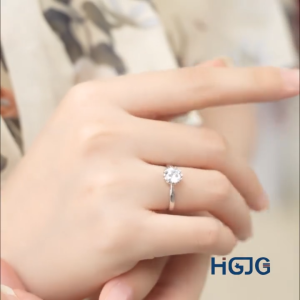 Nhẫn Bạc Nữ HGJG Đính Đá Sang Trọng Sáng Đẹp Bạc 925 Cao Cấp Bền Màu Nhẫn Cầu Hôn Quà Tặng Bạn Gái