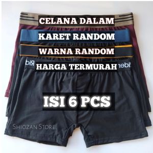 Celana Dalam Laki Laki Dewasa Isi 6 Pcs/CD Boxer Pria Dewasa best seller Bahan Lembut
