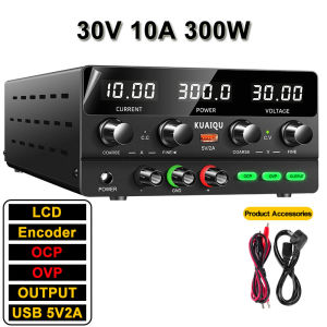 KUAIQU | KUAIQU 160V 2A 320W DC Power Supply OCP/OVP/OUTPUT Bench Power Source 12V/24V/30V/60V Adjustable Voltage Regulator For Repair