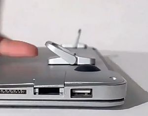 Durable Zinc Alloy Laptop Stand - No Deformation No Rust Easy to Use Design