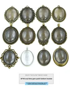 Vật Liệu Tự Làm DIY Thời Gian Ngọc Bích Mặt Dây Chuyền Hình Ảnh Khóa Cài Bằng Thủy Tinh Hoa Khô Vật Liệu Làm Khóa Cài Trang Sức Phụ Kiện