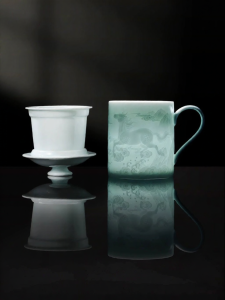 JINGDEZHEN | Shadow Celadon Ceramic Tea Cup