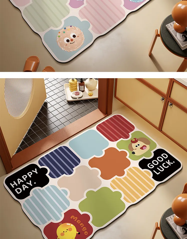 XXM | Non-slip Water Absorbent Bathroom Mat | Lazada Singapore