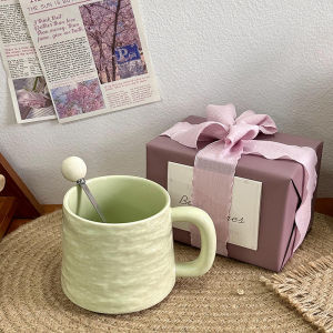 Luxury Stone Texture Ceramic Couple Mugs High-End