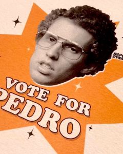 Band of Joys - เสื้อยืดคอกลม Vote for Pedro (Napoleon Dynamite) ป้าย Gildan Ultra Cotton เสื้อ Napoleon Dynamite - Lazada