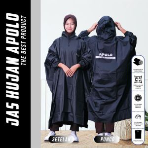 JAS HUJAN RAINCOAT PONCO KELELAWAR PRIA DAN WANITA ANTI AIR ANTI REMBES ANTI BOCOR BY APOLO