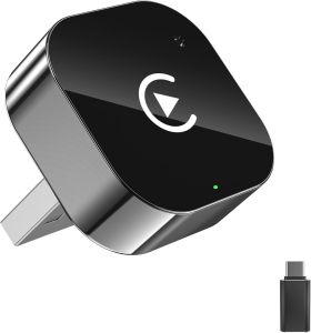 Wireless CarPlay Adapter & Android Auto Dongle One Click Multi Device Switching Seamless Connection Compact Size Plug & Play