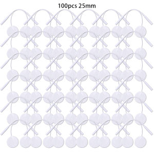 25mm Self-Adhesive Electrode Pads with Conductive Gel for EMS Electric Muscle Stimulator Pulse Massager Replacement Accessory