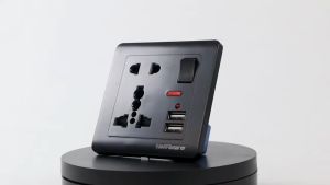 Stop Kontak Taffware Universal UK EU US USB Port On Off Switch - DZ-E2-11