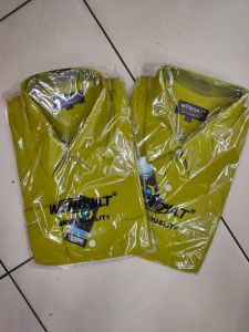 Wendya.T Kemeja Formal Reguler Warna Hijau Lemon✓Kemeja Pria Polos Lengan Panjang