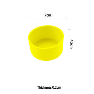 4PCS/LOT 7cm Soft Silicone Cup Bottom Sheath Protector Sleeve For Glass Water Tea Bottle Anti Damage Accessories