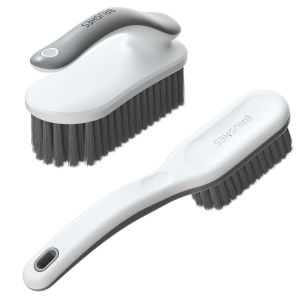 Soft Bristle Shoe Brush Laundry Cleaning Tool for Clothes Home Use Non-Damaging to Shoes Efficient Dirt Removal
