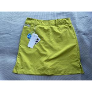 J090 Golf Womens Skirt Pure Color Minimalist Silm Yellow Double Layer Spring and Summer Thin Fashion Tape New Product
