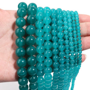 1 Strand Chalcedony Natural Stone Beads 4-12mm Loose Spacer Stone Beads for DIY Bracelet Necklace Jewelry Making Accessories