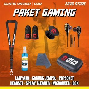 Paket gaming lengkap 7item berkualitas cocok untuk melengkapi kebutuhan bermain game