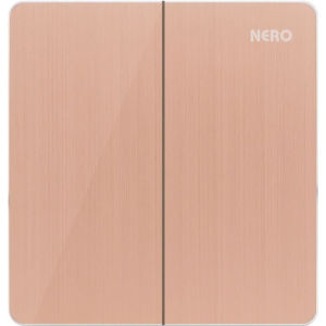 Titanium V111622-G 16AX250V~ 2 Gang 2 Way Switch - Gold