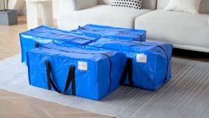 PACKONE กระเป๋าเก็บเดินทาง 100L กระเป๋าย้ายบ้าน กระเป๋าเก็บผ้านวม กระเป๋าเอนกประสงค์ กันน้ำ กันฝุ่น