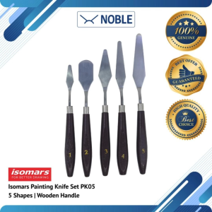 Isomars Painting Knife Set PK05 | 5 Shapes | Wooden Handle