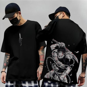 Bandai | Gojo Satoru Jujutsu Kaisen Print Short Sleeves T-shirt Cotton Kid Clothes Funny Round Neck Harajuku Y2K New Arrival Tee Tops