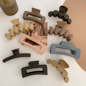 Elegant Large Size Shark Hair Clip French Style Simple Fashion Headwear Womens Hair Accessories Stylish Hair Gripper for Updo