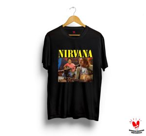 Baju Kaos Kurt Cobain X Mandra Kaos Nirvana Kaos Musik Legend/Ligar24 Tshirt