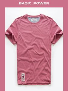 Áo Thun Nam Ngắn Tay Cổ Tròn Hạng Nặng Cotton Vải Bông Nam Rộng Rãi Đa Năng Áo Sơ Mi Cơ Bản Màu Trơn Áo Thun Nửa Tay