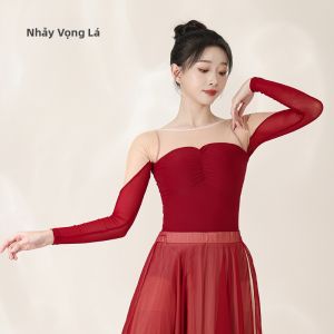 LEAF DANCE | Trang Phục Múa Đạo Cổ Trung Quốc Với Chân Váy Lớn Hai Lớp Kết Hợp Ren Đối Chiếu