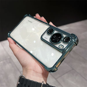 Luxury Plating Phone Case for Huawei Mate 70 60 50 40 30 Nova 13 12 10 9 8 7 SE Honor 50 Pro 9X Pro P60 Pro P50 P40 P30 Lite Cover Simple Glossy Shockproof Soft Back Casing