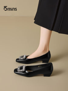 15MINS | Fast Wear Lightweight Elegant Mary Jane Shoes Summer Edition Block Heel Buckle Slip-On Increased Comfort Womens Single Shoe