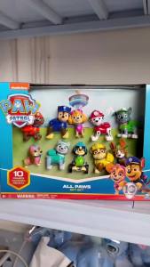 Genuine Paw Patrol 10PCS/SET 10th Anniversary All Paws On Deck Toy Figures Gift Pack with 10 Collectible Action Figures Kids Toy