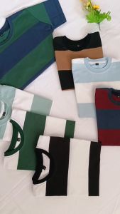 Kaos Anak Salur anak Laki-laki 1-10 tahun kaos anak cowok kaos belang belang stripe T-shirt Glory Bahan Cvc Cotton 24S Model Kaos Garis-Garis Kasual - Lazada