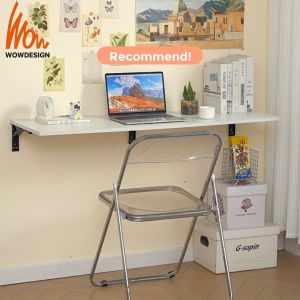 Wall Table Foldable table with Bracket Folding Table/Meja Lekat Dinding Meja Lipat Computer Table Wall mounted table Meja dinding Laptop Table