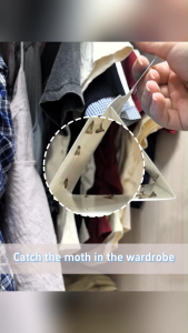 2-Pack Airpurgy Moth Traps (5 Sheets per Box) with Hooks - 10 Total Hanging Pest Control for Wardrobes