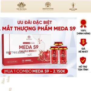 COMBO MEDA S9 CHỐNG NẮNG NỘI SINH NHÀ DUYÊN THỊ 3lọ x30 viên 1 lọ
